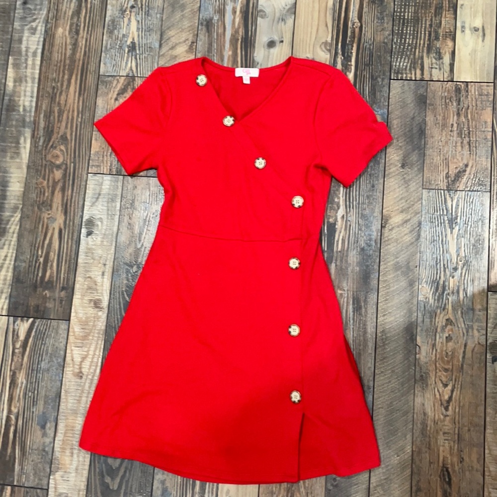 Girls red dress
